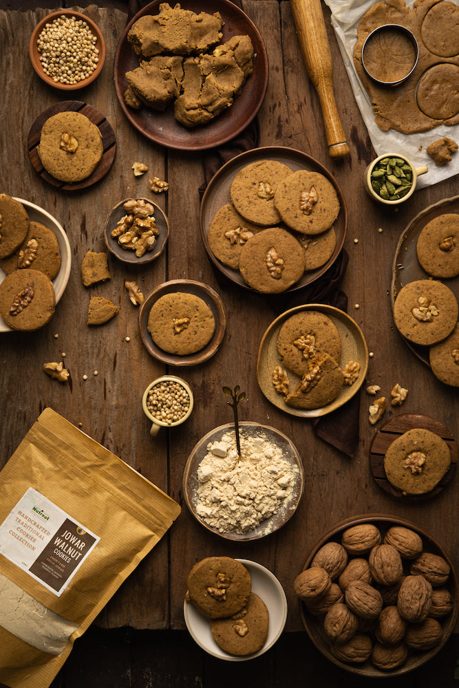 walnut jowar cookies